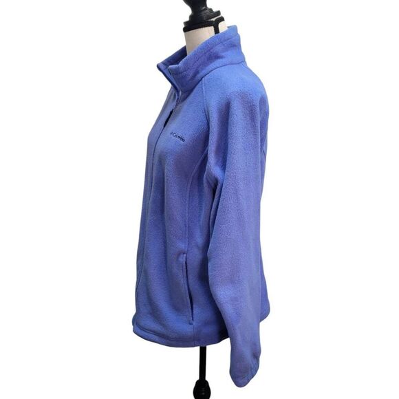 Columbia Solid Fleece Jacket 'Bluebell' Sz XL - Picture 3 of 9